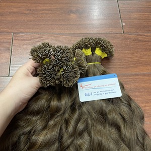 Kératine Pointe Plate Droite Couleur Marron 100% Extensions de Cheveux Humains Vietnamiens - Product Image 4