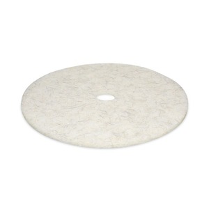 Boardwalk 27-Inch Natural Burnishing Floor Pads White 5/Carton-<b>Commercial</b> <b>Cleaners</b> - Product Image 5