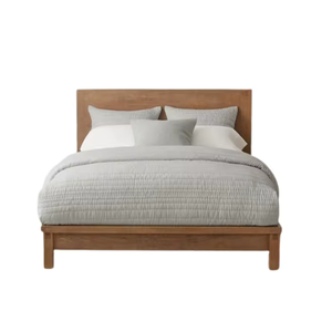 Juego de cama de madera de diseño clásico, cama doble minimalista para el hogar, muebles de dormitorio, cama para dormir de la más alta calidad - Product Image 1