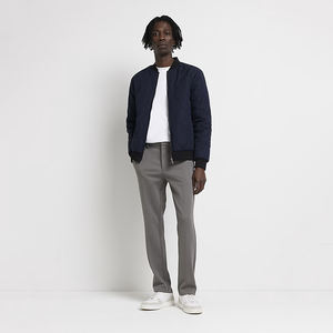 เสื้อแจ็กเก็ตบอมเบอร์สำหรับผู้ชายกระเป๋าด้านหน้าพิมพ์โลโก้ตามสั่งน้ำหนักเบา - Product Image 2