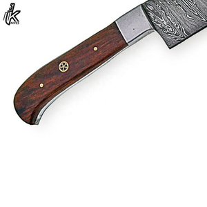 Ensemble de couteaux de chef de cuisine en acier damas faits à la main japonais de 8 pouces Lame en acier au carbone inoxydable de haute qualité Taille de 5 pouces - Product Image 2