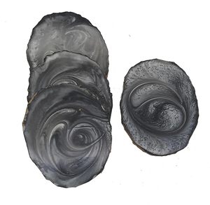 ที่รองแก้วทำจากไม้ธรรมชาติทำด้วยมือทำจากเรซินสำหรับบ้านโต๊ะในครัว - Product Image 4