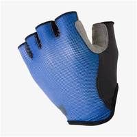 Guantes Deportivos para Ciclismo y Motociclismo, con Protección de Palma de Cuero PU, Antideslizantes, Correa de Muñeca Ajustable, Diseño de Cinco Dedos