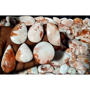 Piedra Preciosa Suelta de Scolecita Rosa Natural, Cabujón de Zeolita Rosa Suave, Cristal Curativo Pulido, Lote al por Mayor para Joyería - Product Image 6