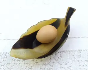 2025 nouveau bol en corne élégant plats pour bol de service véritable corne de boeuf palmier mousser rasage bol corne décor - Product Image 1