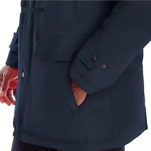 Parka pour homme de qualité supérieure, grande taille, imperméable, pour l'extérieur, toute l'hiver, coupe-vent, capuche réglable, vêtement d'extérieur épais, long - Product Image 6