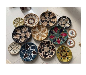 Seagrass suspendu mur Boho écologique artisanat rotin bambou tenture murale panier décoration Art-thème décor noël - Product Image 3