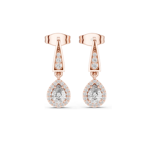 Pendientes de Diamantes de Laboratorio, 0.452 CT, Claridad VVS-VS EF, Oro de 18K, 14K, 10K y Plata 925, Oro Rosa, Amarillo y Blanco - Product Image 1
