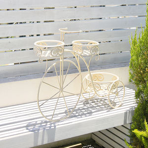 المعادن زهرة عرض موقف مصنع حامل Wroght الحديد دراجة حامل زهور حامل أوعية - Product Image 4