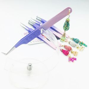 Pince à épiler de qualité supérieure prêt à expédier pince à cils inférieure en acier inoxydable Logo conception inférieure Extension de cils pince à épiler vison - Product Image 5