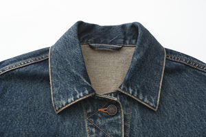 2024 printemps et automne hommes coton à manches longues col rabattu Denim veste Multi poches jean décontracté collège université veste - Product Image 4