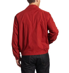Chaqueta Deportiva con Bloques de Color Teñidos de Rojo, Chaqueta de Entrenador con Cremallera Completa y Bolsillos Personalizados de Alta Calidad para Hombre - Product Image 4