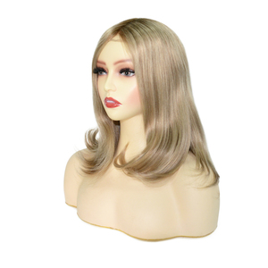 Chất Lượng Tốt Nhất Châu Âu Trinh Lớp Biểu Bì Remy Tóc Con Người Do Thái Wig Phụ Nữ Tay Tied <span class=keywords><strong>Mono</strong></span> <span class=keywords><strong>Top</strong></span> Wig Với Pháp Ren Phía Trước - Product Image 6