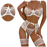 Ensemble soutien-gorge et culotte sexy tendance, 100% polyester, push-up, broderie, taille personnalisée, lingerie en gros