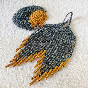 Boucles d'oreilles à la mode pour femmes Look Royal Drop Down Lime Boucles d'oreilles en perles légères Bijoux de mode Boucles d'oreilles par RF Crafts - Product Image 6