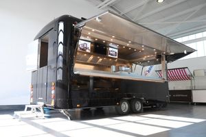 Camion de restauration mobile moderne de style capsule, cuisine en acier inoxydable, 5,8 m, double essieu tandem, véhicule de restauration mobile extérieur - Product Image 4