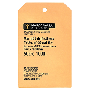 Etiquetas Tejidas Rectangulares Alargadas de 190g/m en Color Blanco Hueso, con Borde Cortado a Láser y Cosido, Paquete de 1000 para Ropa - Product Image 2