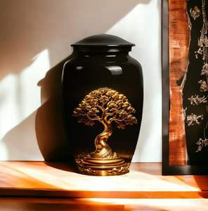 Custom-Size Tree of Life Urn Unique Metal Cremation Urn for <b>Mom</b> Adult Male & Female Human Ashes Burial & Decorative Urn - Product Image 4
