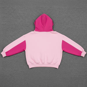 Sudadera con Capucha Extra Grande de Alta Calidad, Personalizada con Logotipo Impreso en 3D, 100% Algodón, Paneles Cosidos en Bloques de Color, para Mujer - Product Image 3