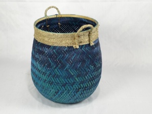 High Quality <b>Woven</b> Bamboo Storage <b>Basket</b> with Lid Hot Price Made in Vietnam - Product Image 6