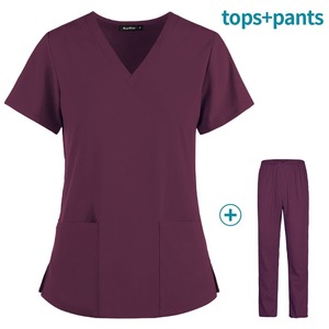 Conjunto de uniforme de enfermería Unisex OEM tela de rayón suave de alta calidad estilo personalizado Logo Anti-Pilling transpirable conjunto de secado rápido - Product Image 6
