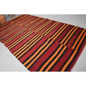 พรมวินเทจขนาดใหญ่พิเศษ 6.8x12.3 ฟุต พรมลายจุดสีแดงตุรกี - Product Image 1