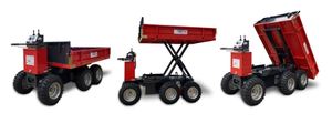 Chariot à roues LMM-W408L, capacité 400 kg, moteur électrique pour transport agricole et industriel, chariot à batterie télécommandé sur chenilles - Product Image 2