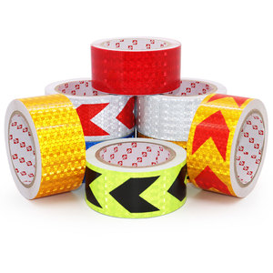 Trung Quốc Nhà Máy Tùy Chỉnh Không Thấm Nước In Xe Tải Sợi Quang Cáp Cảnh Báo Băng Phản Quang Dính Giấy Phim Cảnh Báo - Product Image 1