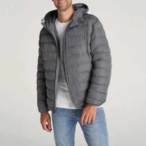 Logo personnalisé veste légère hiver coupe-vent chaud extérieur veste en coton matelassé pour hommes - Product Image 3