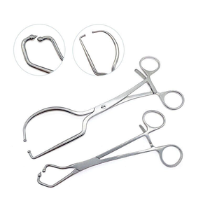 Hot <b>Sale</b> Manual <b>Plate</b> Locking Half Ring Forceps Ball Tips Stainless Steel Orthopedic Instrument ISO CE Approved Lightweight - Product Image 1