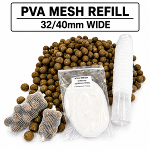 Recharge de filet PVA 5m 8m 25m, filet de pêche à la carpe soluble dans l'eau, largeur 32/40mm - Product Image 1