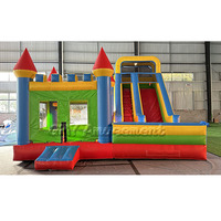 Château gonflable commercial Hpfburg avec grand toboggan pour fêtes