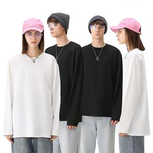 Camiseta de Manga Larga de 230 g/m², Unisex, Transpirable, de Algodón Liso, Cuello Redondo, Camiseta con Estampado Personalizado para Hombre - Product Image 2