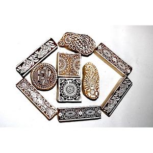 Sello de madera tallado a mano, bloque de impresión, papel artesanal, estampado - Product Image 2