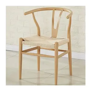 Modern nordic wooden dining chairs rattan dining chair wood dining chair restaurant furniture