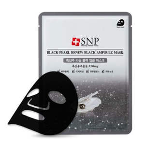 [SNP] Black Pearl Renew Ampoule Máscara de hoja facial coreana Selección superior coreana - Product Image 4