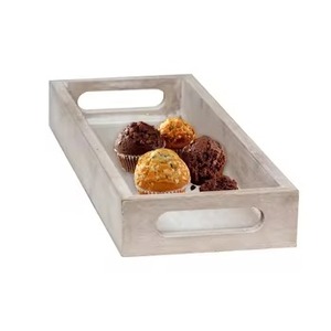 Bandeja de madera para servir alimentos Nuevo diseño Plato de madera Plato de servicio elegante para el hogar Cocina Mesa de comedor y uso en restaurante - Product Image 4