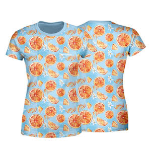 Impression par sublimation Fabricant de t-shirts femme OEM de haute qualité 2023 T-shirts de sublimation élégants personnalisés en gros pour femmes. - Product Image 1