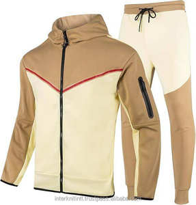 Ensemble de survêtement en coton French Terry pour hommes, vêtements de sport, nouvelle mode tendance, survêtement personnalisé avec logo, survêtement pour hommes, ensemble deux pièces - Product Image 6