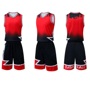 Ensemble uniforme de basket-ball d'entraînement respirant pour la conception à la mode des hommes - Product Image 4
