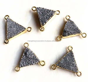 Vente en gros 925 argent Sterling forme ronde cornaline pierre pendentif breloque connecteur lunette recueillir réglage délicat collier 14 pouces - Product Image 5