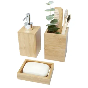 Ensemble de bain en bambou Hedon durable pour une merchandising de salle de bain éco-responsable - Product Image 2