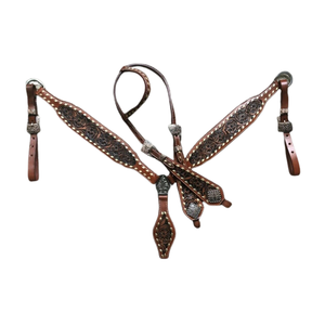 ROYAL INTERNATIONAL OEM Juego de cabezada y pechera de cuero 100% genuino hecho a medida para caballos, fabricado por exportadores indios en Uttar - Product Image 1