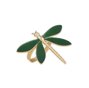 ที่ใส่แหวนกระดาษเช็ดปากรูปแมลงปอสุดสร้างสรรค์ของตกแต่งโต๊ะรับประทานอาหารที่บ้านงานแต่งงานงานเลี้ยงอาหารค่ำที่วางกระดาษทิชชู่ - Product Image 1