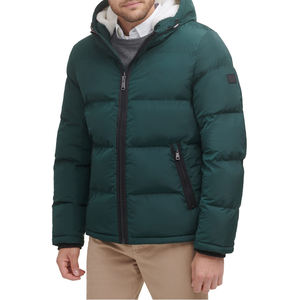 Chaqueta acolchada de invierno para hombre de alta calidad con diseño de estilo callejero, levantado con cuello tela de lona, servicio OEM ODM, precio al por mayor - Product Image 2
