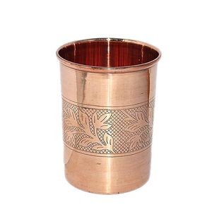 Verre en métal de conception de gravure en cuivre pur de vente chaude pour boire vos boissons préférées au meilleur prix - Product Image 4