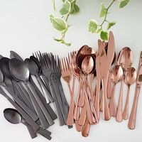 Ensemble de couverts classiques en métal de qualité supérieure, collection 2 frères, poignées ergonomiques, poli à la main, idéal pour offrir en cadeau, réunions de famille, articles raffinés