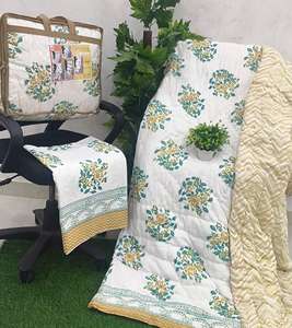 High Quality <b>Double</b> Layer CottonNew Arrival Handmade Hand BlockComforter Sets <b>Bed</b> Set <b>Bedding</b> - Product Image 1