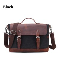 Sac de messager en toile cirée personnalisé pour hommes, porte-documents Vintage, sac à bandoulière en toile pour ordinateur portable