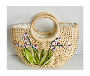 Sac en jacinthe d'eau de qualité supérieure en provenance du Vietnam, exportateur fiable proposant des produits tissés à la main de haute qualité - Product Image 3